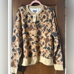 L.L. Bean Signature Heritage Camouflage Crewneck Sweatshirt